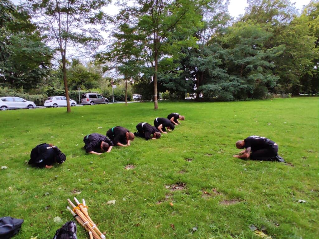 Respekt ist ein wichtiger Teil des Trainings. Kämpfen als Weg zu innerem Frieden.